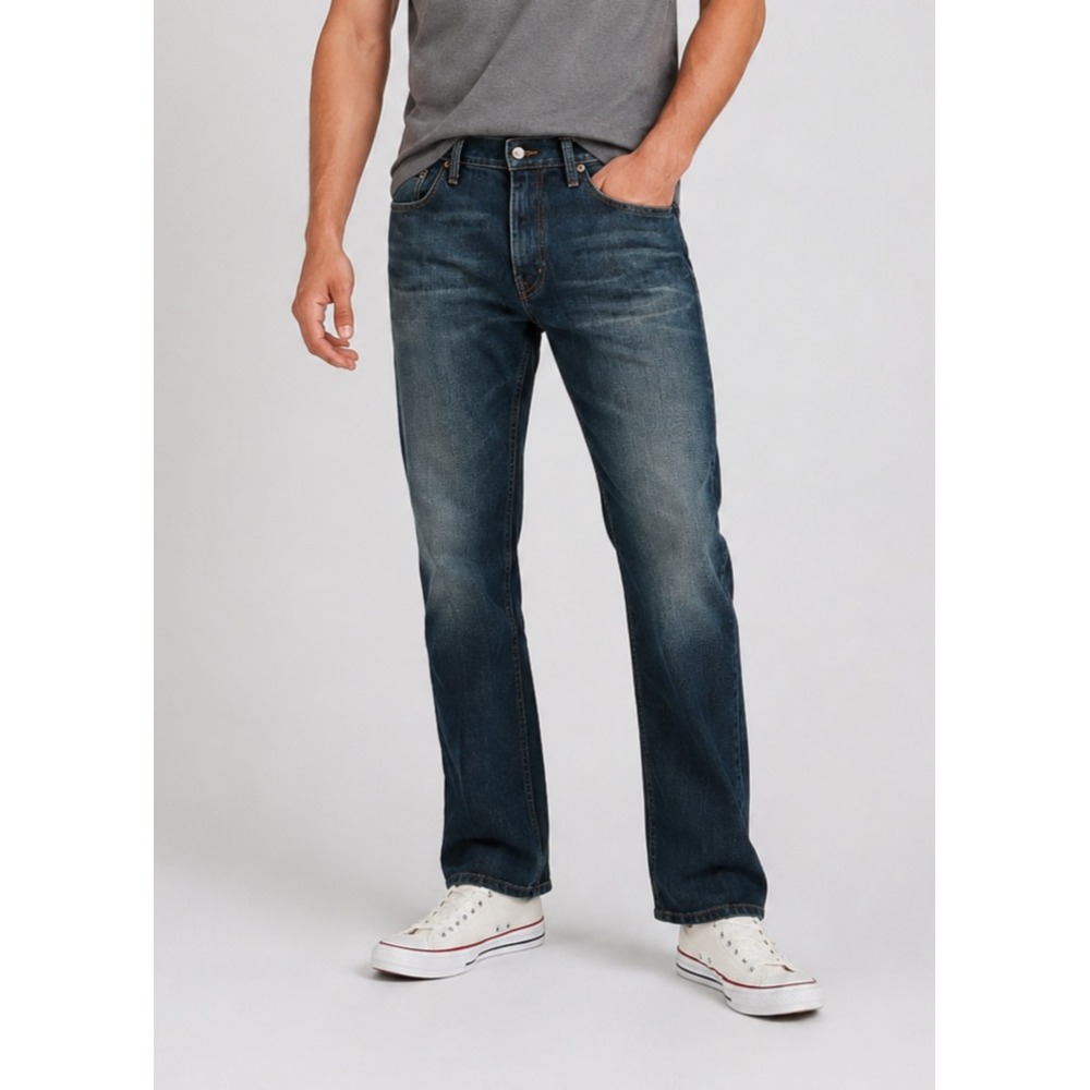 Levi's 505 Regular Fit Jeans Men's Size 36 X 30 READ Medium Wash Straight Leg